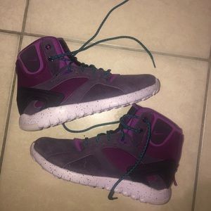 Purple high top women Nike size 8.5